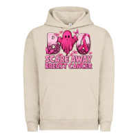 Pigment French Oak Boo Scare Away Breast Cancer Urban Hoodie - texasbilliewilder