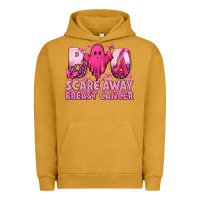 Pigment Peanut Butter Boo Scare Away Breast Cancer Urban Hoodie - texasbilliewilder