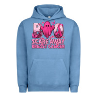 Pigment Pebble Blue Boo Scare Away Breast Cancer Urban Hoodie - texasbilliewilder