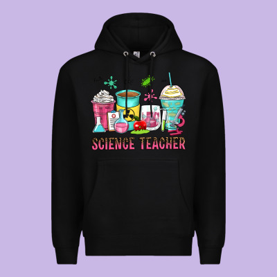 Science Teacher Coffee Cups Premium Hoodie Designed By Zillion Design Studio