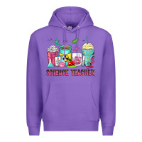 Purple science teacher coffee cups Premium Hoodie - Zillion Design Studio