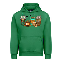 Emerald skeleton coffee cups Urban Hoodie - Zillion Design Studio
