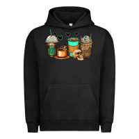 Pigment Black skeleton coffee cups Urban Hoodie - Zillion Design Studio