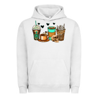 Pigment Lunar Rock skeleton coffee cups Urban Hoodie - Zillion Design Studio