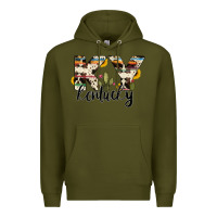 Army Green kentucky state cowhide serape cactus Premium Hoodie - RanaPortraitStore