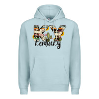 Blue Mist kentucky state cowhide serape cactus Premium Hoodie - RanaPortraitStore