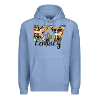 Colony Blue kentucky state cowhide serape cactus Premium Hoodie - RanaPortraitStore