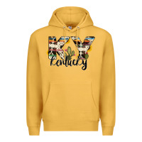 Mustard kentucky state cowhide serape cactus Premium Hoodie - RanaPortraitStore