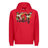 Red kentucky state cowhide serape cactus Premium Hoodie - RanaPortraitStore