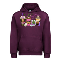 Mauve Wine weed coffee cups Urban Hoodie - Zillion Design Studio