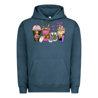 Pigment Midnight Navy weed coffee cups Urban Hoodie - Zillion Design Studio