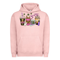 Pigment Salmon weed coffee cups Urban Hoodie - Zillion Design Studio