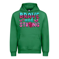 Emerald Brave and Strong Urban Hoodie - texasbilliewilder