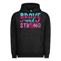 Pigment Black Brave and Strong Urban Hoodie - texasbilliewilder