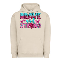 Pigment French Oak Brave and Strong Urban Hoodie - texasbilliewilder