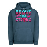Pigment Midnight Navy Brave and Strong Urban Hoodie - texasbilliewilder