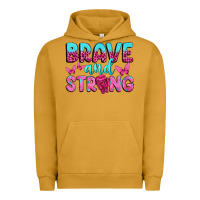 Pigment Peanut Butter Brave and Strong Urban Hoodie - texasbilliewilder