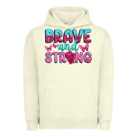 Pigment Pistachio Brave and Strong Urban Hoodie - texasbilliewilder