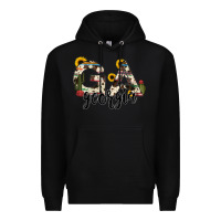 Black georgia state cowhide serape cactus Premium Hoodie - RanaPortraitStore