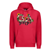 Cardinal georgia state cowhide serape cactus Premium Hoodie - RanaPortraitStore