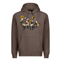 Coffee georgia state cowhide serape cactus Premium Hoodie - RanaPortraitStore