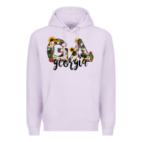 Lilac georgia state cowhide serape cactus Premium Hoodie - RanaPortraitStore