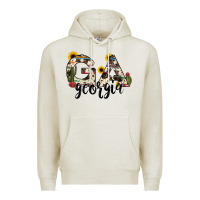 Oatmeal Heather georgia state cowhide serape cactus Premium Hoodie - RanaPortraitStore
