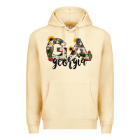 Pina Colada georgia state cowhide serape cactus Premium Hoodie - RanaPortraitStore