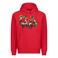 Red georgia state cowhide serape cactus Premium Hoodie - RanaPortraitStore