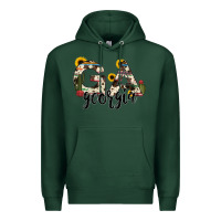 Sports Green georgia state cowhide serape cactus Premium Hoodie - RanaPortraitStore