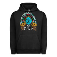 Pigment Black western rainbow  be kind Urban Hoodie - RanaPortraitStore