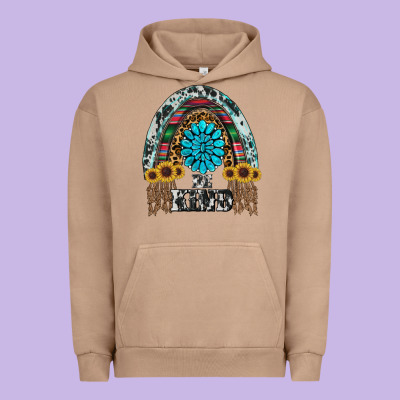 Western Rainbow  Be Kind Urban Hoodie Designed By Ranaportraitstore