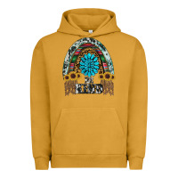 Pigment Peanut Butter western rainbow  be kind Urban Hoodie - RanaPortraitStore