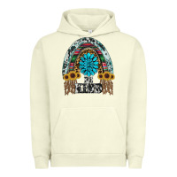 Pigment Pistachio western rainbow  be kind Urban Hoodie - RanaPortraitStore
