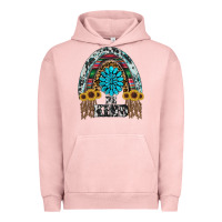 Pigment Salmon western rainbow  be kind Urban Hoodie - RanaPortraitStore