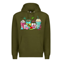 Army Green science teacher coffee cups Premium Hoodie - Zillion Design Studio