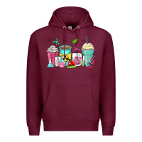 Burgundy science teacher coffee cups Premium Hoodie - Zillion Design Studio