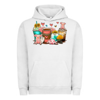 Pigment Lunar Rock pigs coffee cups Urban Hoodie - Zillion Design Studio