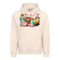 Sandshell pigs coffee cups Urban Hoodie - Zillion Design Studio