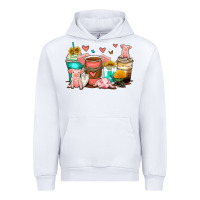 White pigs coffee cups Urban Hoodie - Zillion Design Studio
