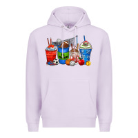 Lilac p.e. teacher coffee cups Premium Hoodie - Zillion Design Studio