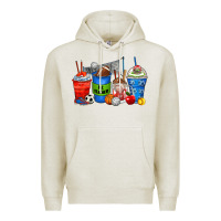 Oatmeal Heather p.e. teacher coffee cups Premium Hoodie - Zillion Design Studio