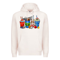 Pale Pink p.e. teacher coffee cups Premium Hoodie - Zillion Design Studio