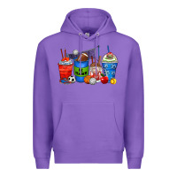 Purple p.e. teacher coffee cups Premium Hoodie - Zillion Design Studio
