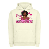 Pigment Pistachio Breast Cancer Awareness with Afro Woman Urban Hoodie - texasbilliewilder