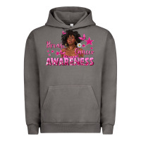 Pigment Tornado Breast Cancer Awareness with Afro Woman Urban Hoodie - texasbilliewilder