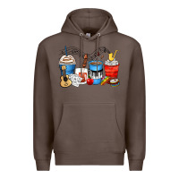 Coffee music teacher coffee cups Premium Hoodie - Zillion Design Studio