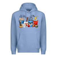 Colony Blue music teacher coffee cups Premium Hoodie - Zillion Design Studio