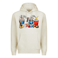 Oatmeal Heather music teacher coffee cups Premium Hoodie - Zillion Design Studio