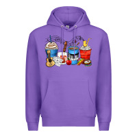 Purple music teacher coffee cups Premium Hoodie - Zillion Design Studio